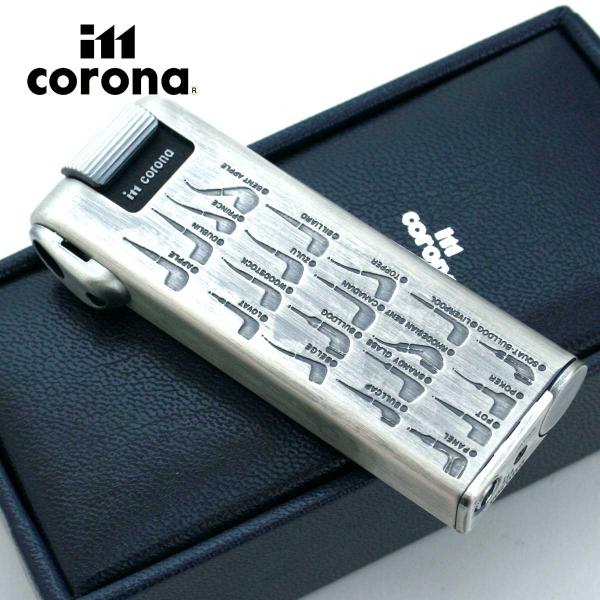 im corona イム・コロナ パイプマスター ステンレス パイプ柄 電子ガスライター 11037...