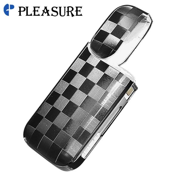 プレジャー アイコス対応 加熱式 タバコケース i-STYLES アイコスケース チェック ブラック...