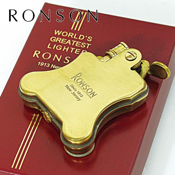 RONSON ロンソン バンジョー ブラスサテン フリントオイルライター R01-1041 メール便...