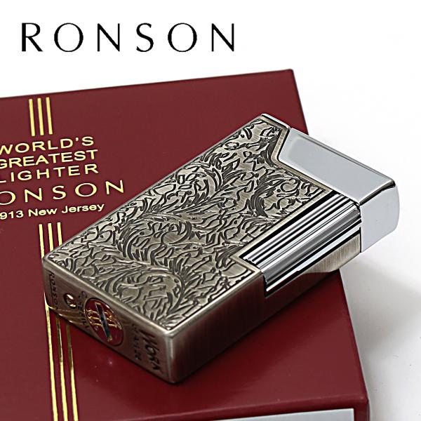 RONSON ロンソン ワーク26 ニッケルアラベスク フリントオイルライター R26-1042 メ...