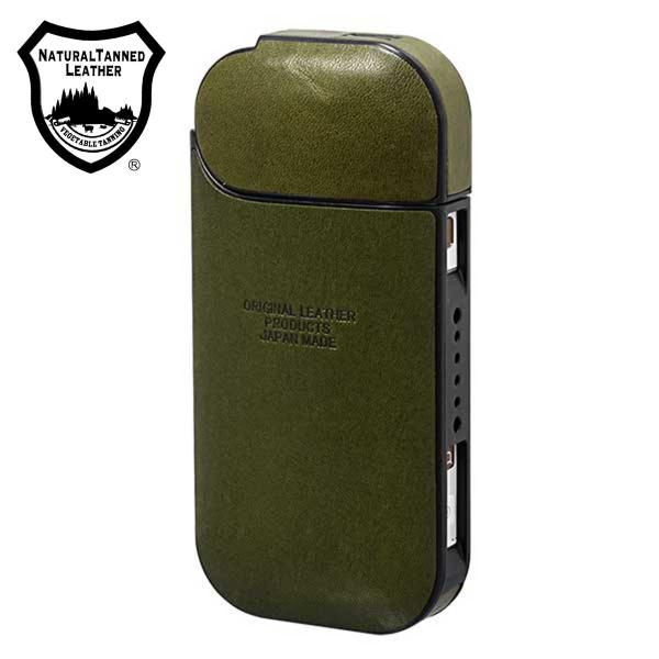 栃木レザー アイコス対応 加熱式 タバコケース フルカバーシリーズ ジーンズ カーキ L-20468...