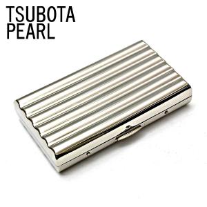 坪田パール シガレットケース カジュアルメタルゴールド