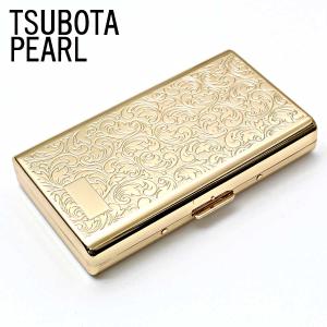 坪田パール シガレットケース カジュアルメタル アラベスク 20本 100mm