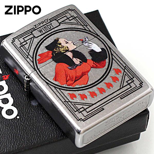 Zippo ジッポライター ウインディ ガール Windy Girl アメリカ加工 Processi...