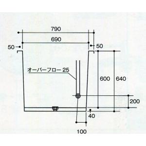FRP水槽+専用濾過槽+水中ポンプ+濾材 SF...の詳細画像3