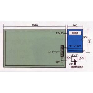 FRP水槽SF-4000 セット 送料別途見積...の詳細画像2