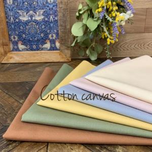キャンバス 生地 無地 くすみカラー