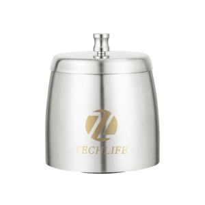 灰皿 蓋付き ビッグ   密閉性あり 滑り止あり 頑丈分厚い錆びない