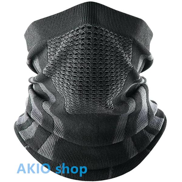 ネックウォーマー フェイスカバー 防寒 ネックガード 秋 冬 エアーホール構造 通気性 防風 保温 ...