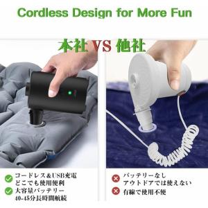 電動エアーポンプUSB充電式 空気入れ&amp...の詳細画像3