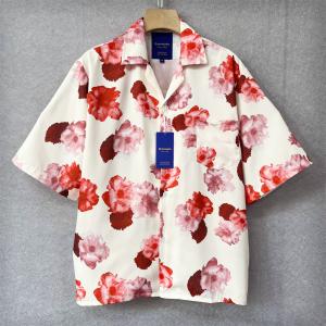 20%off アロハシャツ EU製 Emmauela ミラノ発 個性 薄手 速乾 総柄 半袖シャツ 開襟シャツ サマー シャツ カジュアル 海 夏 日常 メンズ