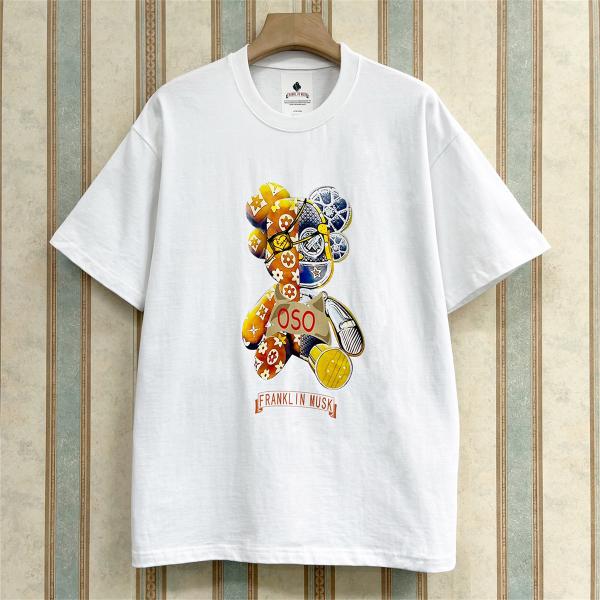50%SALE 半袖 Tシャツ EU製 FRANKLIN MUSK アメリカ ニューヨーク発 上質 ...