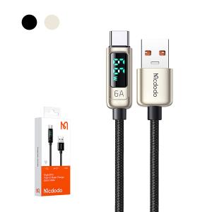 Mcdodo タイプC 充電ケーブル Data Cable 1.2m PD対応 充電速度 計測 検出 モニター 6A USB to Type-C 断線に強い データ転送 iPhone iPad Android｜akiraprostore