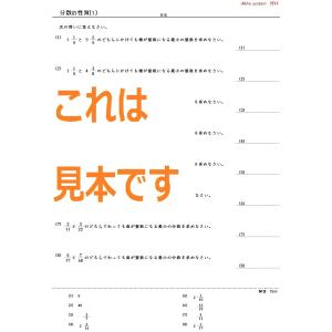 中学受験算数 分数の性質の詳細画像1