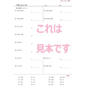 計算チェックテスト 小数の詳細画像1