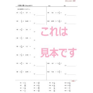 計算チェックテスト 小数分数の詳細画像2