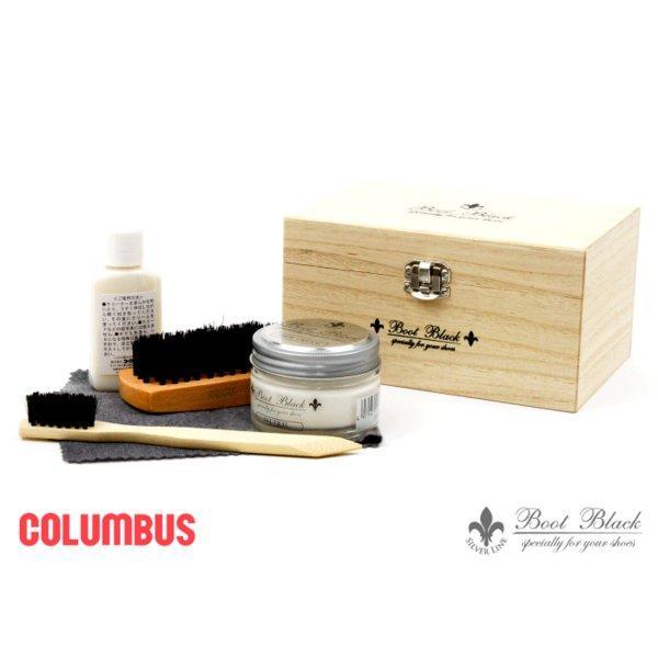 COLUMBUS コロンブス ブートブラックシルバーラインセット (マイタイ) シューケア用品 セッ...