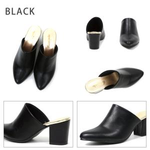 ミュール サンダル レディース アーモンドトゥ...の詳細画像2