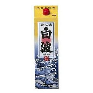 薩摩酒造 さつま白波 芋焼酎 25度 1800ml パック×6本 : あきさ - 通販