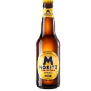 Spain　beer　スペイン ビール モリッツ瓶　330ml/24本hir Moritz　お届けまで14日程かかります