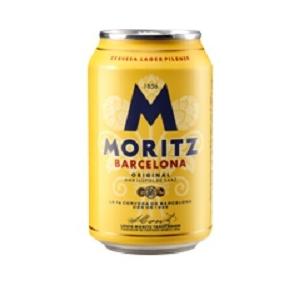 Spain　beer　スペイン ビール 　モリッツ缶　330ml/24本hir Moritz　お届けまで14日程かかります