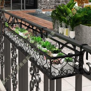 プラントホルダー アイアン 園芸ラック 手すり ハンギングバスケット プランター インテリア おしゃれ 吊り下げ フラワースタンド 野外 室内 屋外 鉢置き