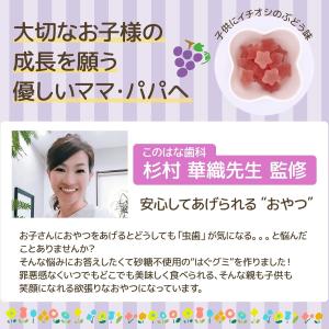 はぐグミ ぶどう味 砂糖不使用 キシリトール1...の詳細画像4
