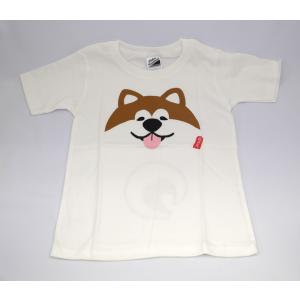 フルゥール 秋田犬顔Tシャツ （キッズ用100サイズ） : 秋田県物産振興