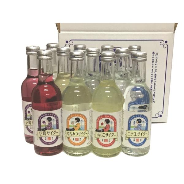 期間限定 美郷町 あきた美郷づくり　仁手古（ニテコ）サイダ− 4種 12本セット