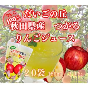 秋田 だいごの丘 りんごジュース つがる 30パック箱入り2箱セット