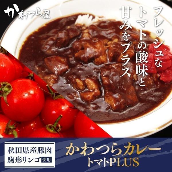 川連運送 かわつらカレー ビーフカレー 中辛 ポークカレー 中辛 トマトプラス ３袋セット メール便...