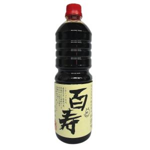石孫本店 丸大豆天然醸造 醤油 百寿 1L ペットボトル入り