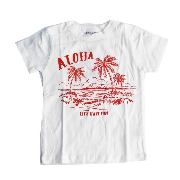 半袖Tシャツ ALOHA 子供服 男の子 女の子 オフィシャルチーム OFFICIAL TEAM 9...