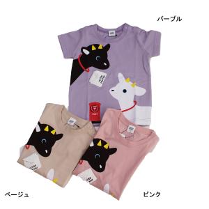 半袖Tシャツ くろやぎさんしろやぎさん 子供服 男の子 女の子 チークルーム CHEEK ROOM 80cm 95cm 100cm 110cm 50%OFF メール便OK BS4