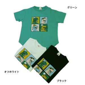 恐竜 半袖Tシャツ ダイナソー キッズ 子供服 男の子 女の子 ジーンズベーセカンド jeans-b2nd. 110cm 130cm 140cm 150cm 160cm 60%OFF メール便OK BS119｜akitaoutlet