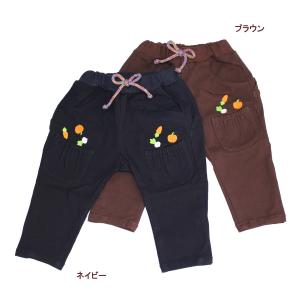 ロングパンツ 刺繍入りテーパード 子供服 男の子 女の子 ビッツ BIT'Z 90cm 70%OFF メール便OK FW6