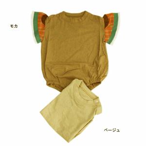 ロンパース 袖フリル ベビー服 女の子 半袖 メイクユアディ MAKE YOUR DAY 70cm 80cm メール便OK LS8｜akitaoutlet