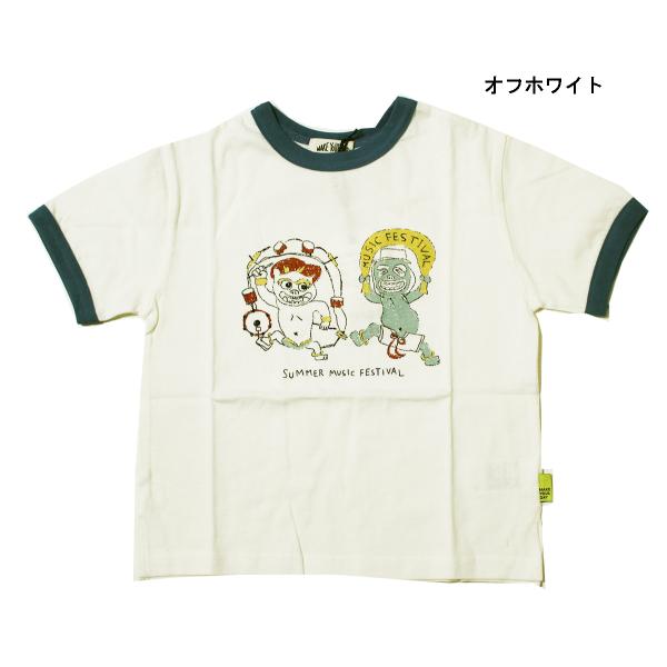 半袖Tシャツ 風神雷神リンガー ベビー キッズ 子供服 男の子 女の子 メイクユアデイ 100cm ...