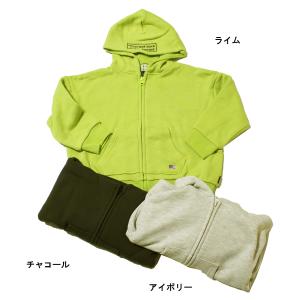 長袖パーカー 裏毛 ジップアップ 子供服 男の子 女の子 エフオーキッズ F.O.KIDS 100cm 110cm 50%OFF 1点のみメール便OK FW6｜akitaoutlet