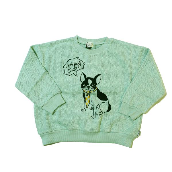 長袖トレーナー DOG モチーフ キッズ ジュニア 子供服 男の子 女の子 エフオーキッズ F.O....