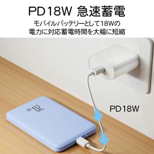 モバイルバッテリー 軽量 小型 薄型 急速充電...の詳細画像3