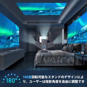 プロジェクター 小型 家庭用 自動台形補正 1...の詳細画像2
