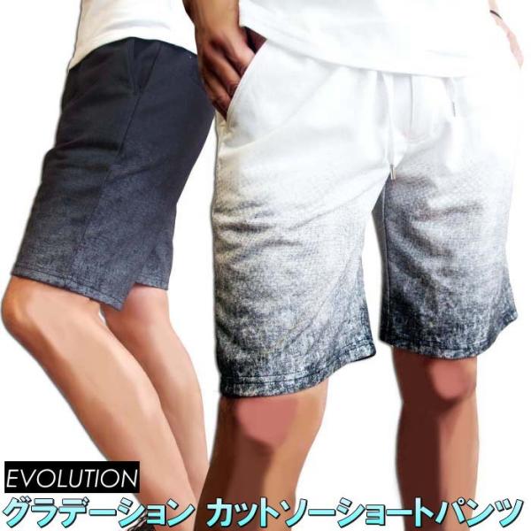 グラデーション ショートパンツ プリント カットソー イージー ショーツ EVOLUTION