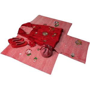 お宮参り 着物 女の子【正絹】祝着 初着 産着 のしめ 新品 j3902