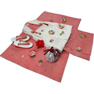 七五三 3歳 女の子 【正絹】着物 被布セット 新品73jc1015 : あこがれ