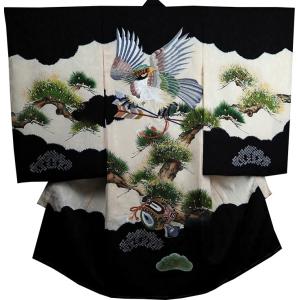 お宮参り 着物 男 祝着 初着 産着　正絹のしめ　新品d2109