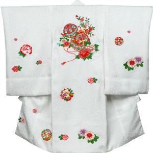 お宮参り 着物 女の子 祝着 初着 産着　正絹のしめ　新品j3902｜akogareyume