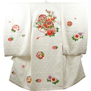 お宮参り 着物 女の子 正絹 祝着 初着 産着 のしめ 新品 j3902 七五三