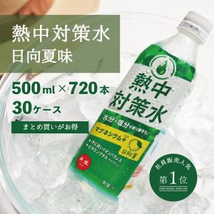 熱中対策水 日向夏味 500ml 30ケース(720本) 赤穂化成 送料無料 法人 部活動 現場作業 天塩 子供 小学生 中学生 高校生 スポーツ 塩分補給 まとめ買い｜akol2