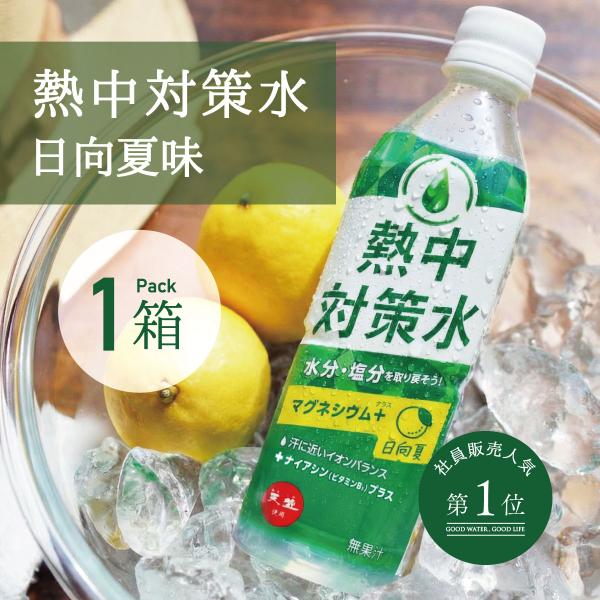 スポーツドリンク 熱中対策水 日向夏味 500ml 1ケース 24本 塩分補給 熱中症 スポーツ 部...